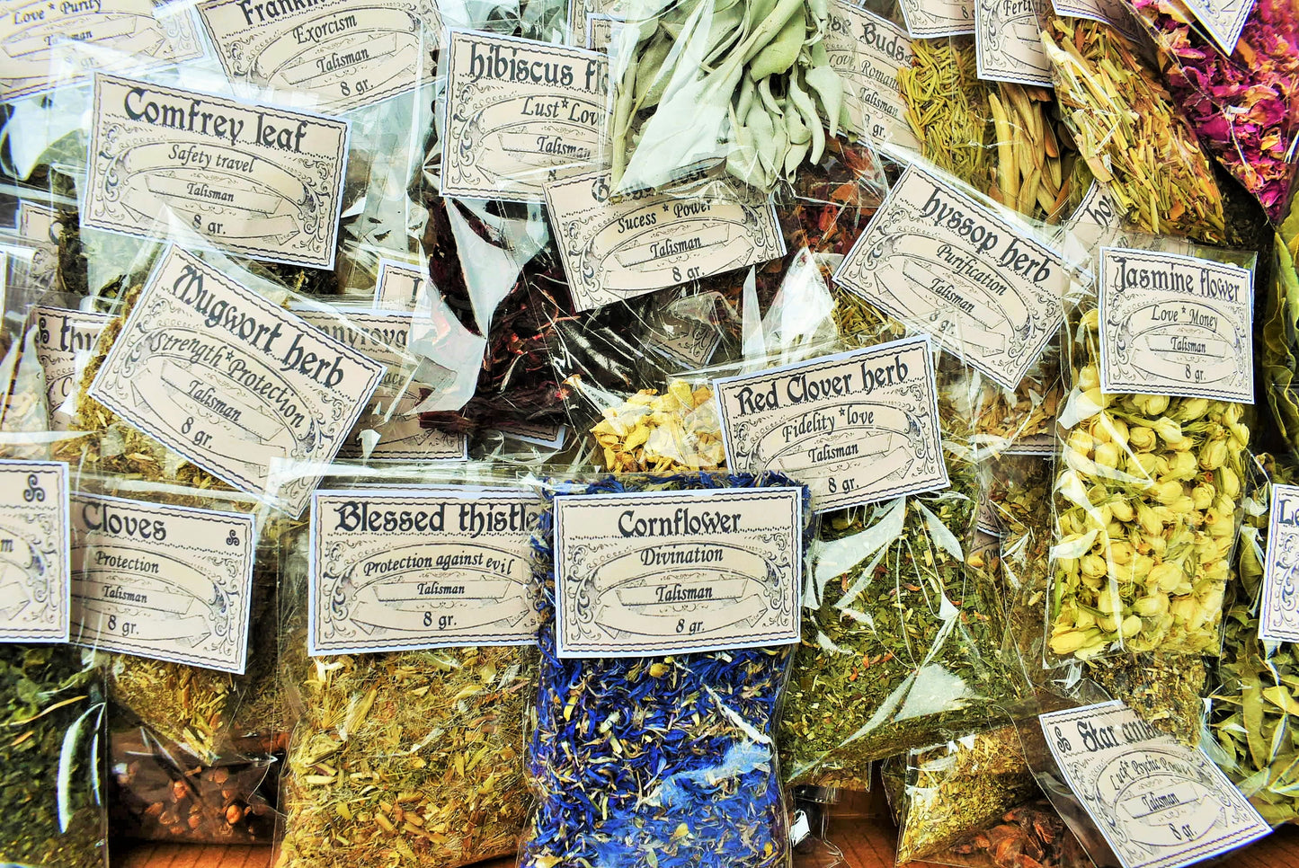 LOT OF HERB BAGS | Magical | Apothecary| Dried flowers| Supplies | Making soaps candles oils
