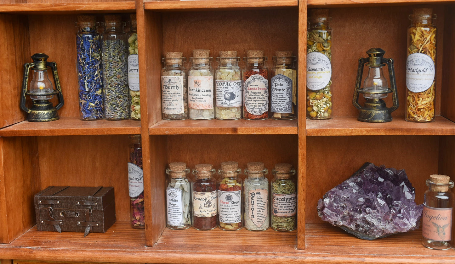 Set of 10 Incense Bottles