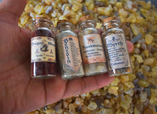 Set of 10 Incense Bottles