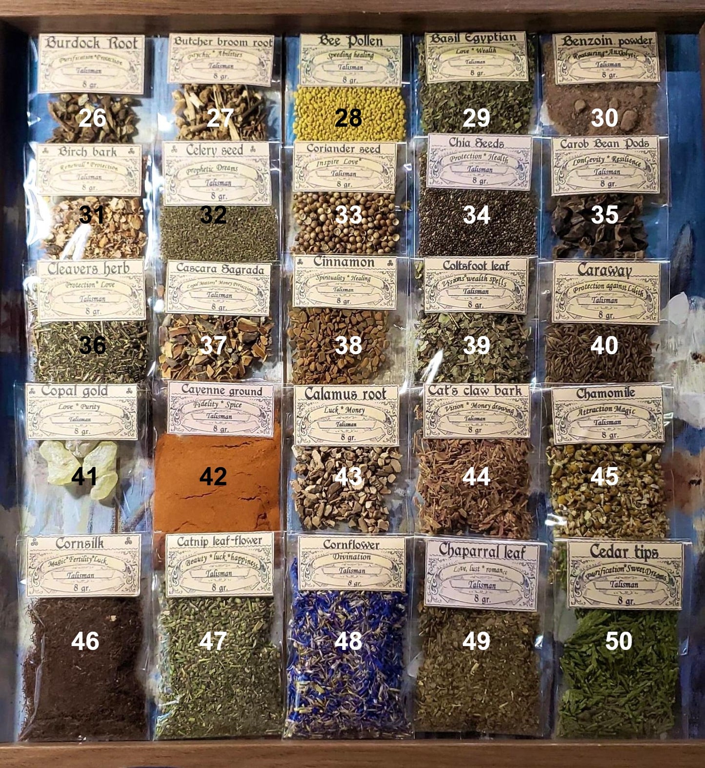 LOT OF HERB Bags Botanical treasure