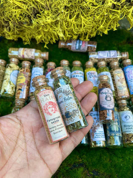 LOT HERBS JARS Amazing old labeled
