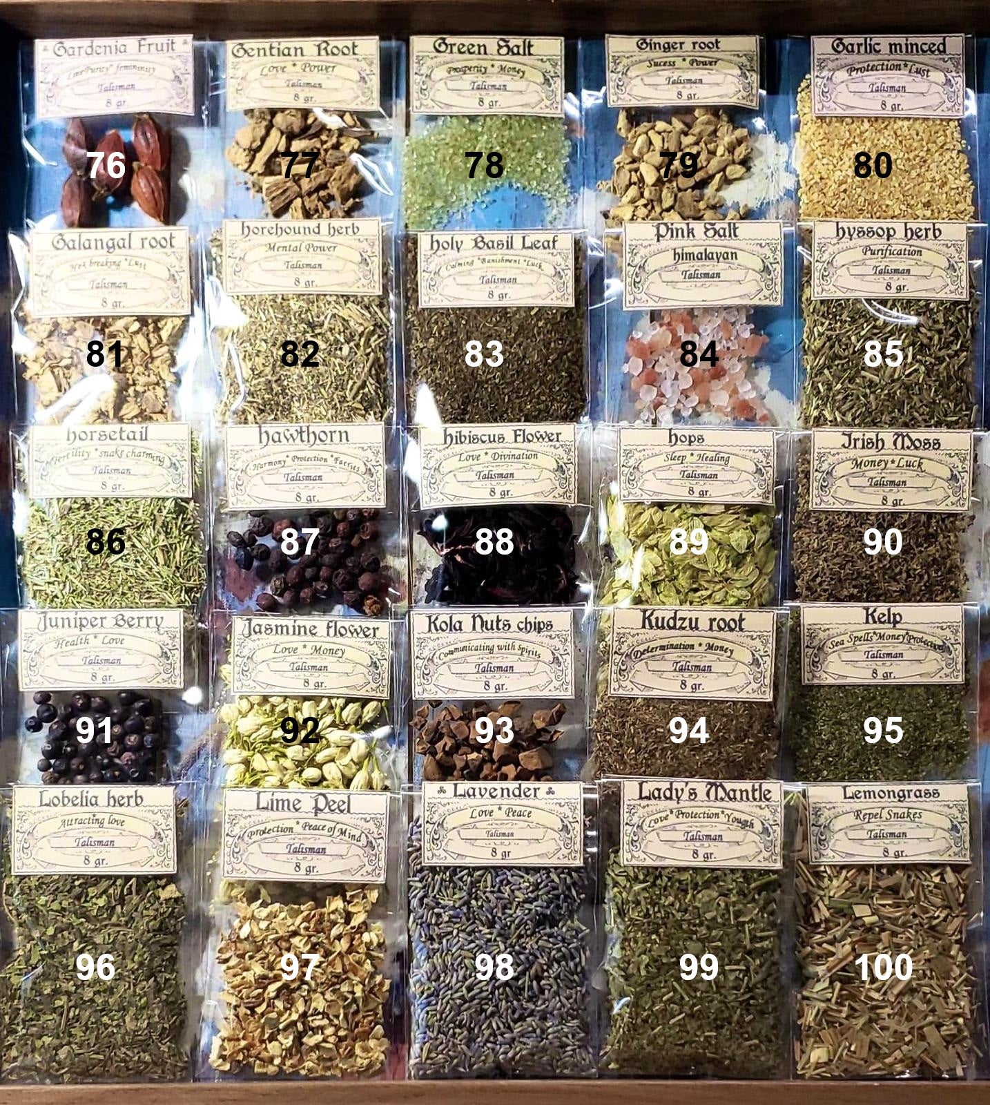 LOT OF HERB Bags Botanical treasure