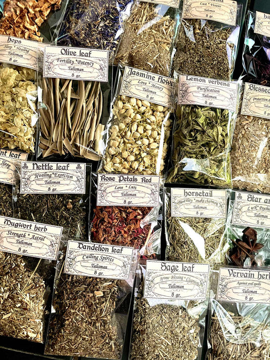 LOT OF HERB Bags Botanical treasure