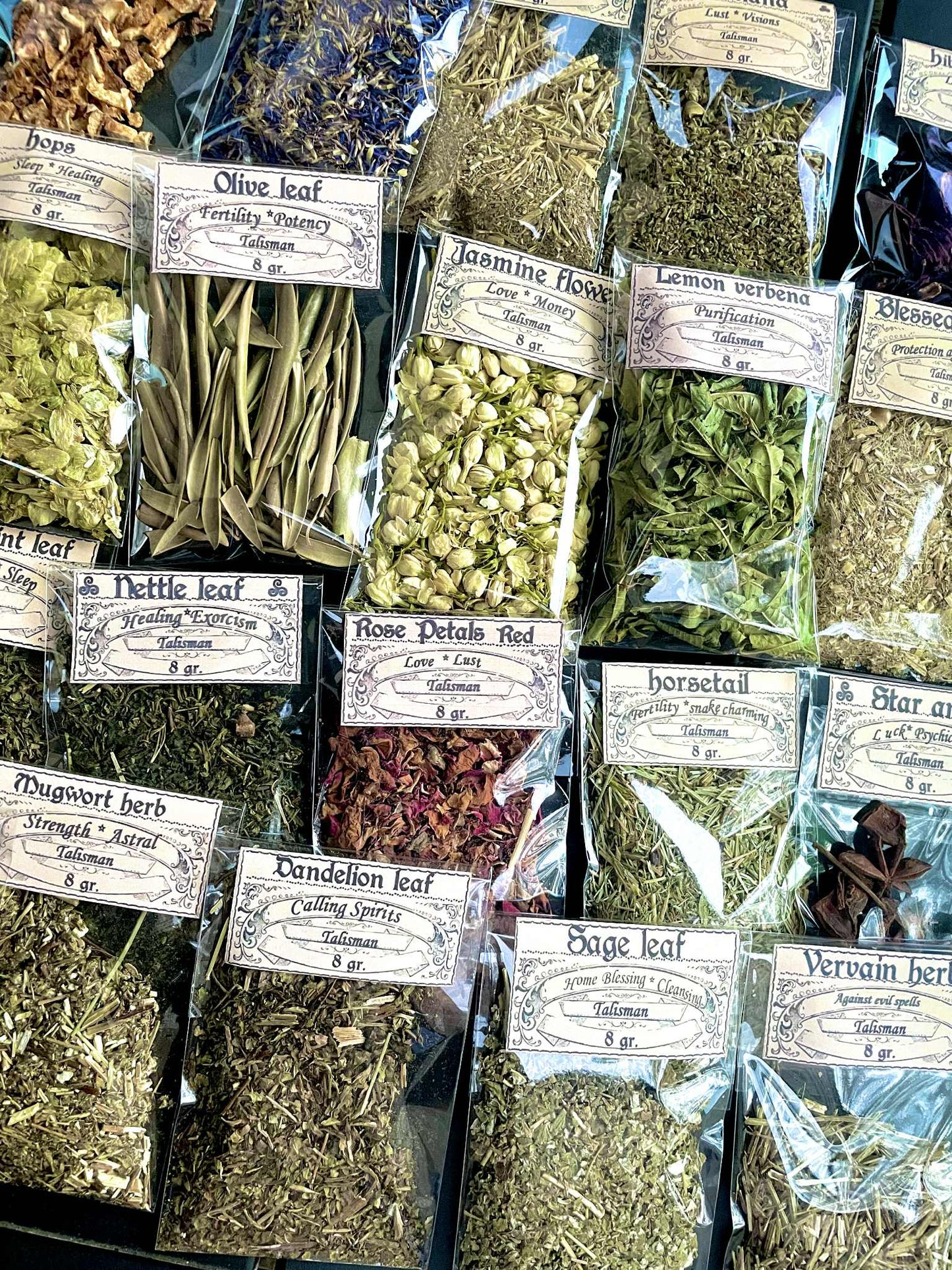 LOT OF HERB Bags Botanical treasure