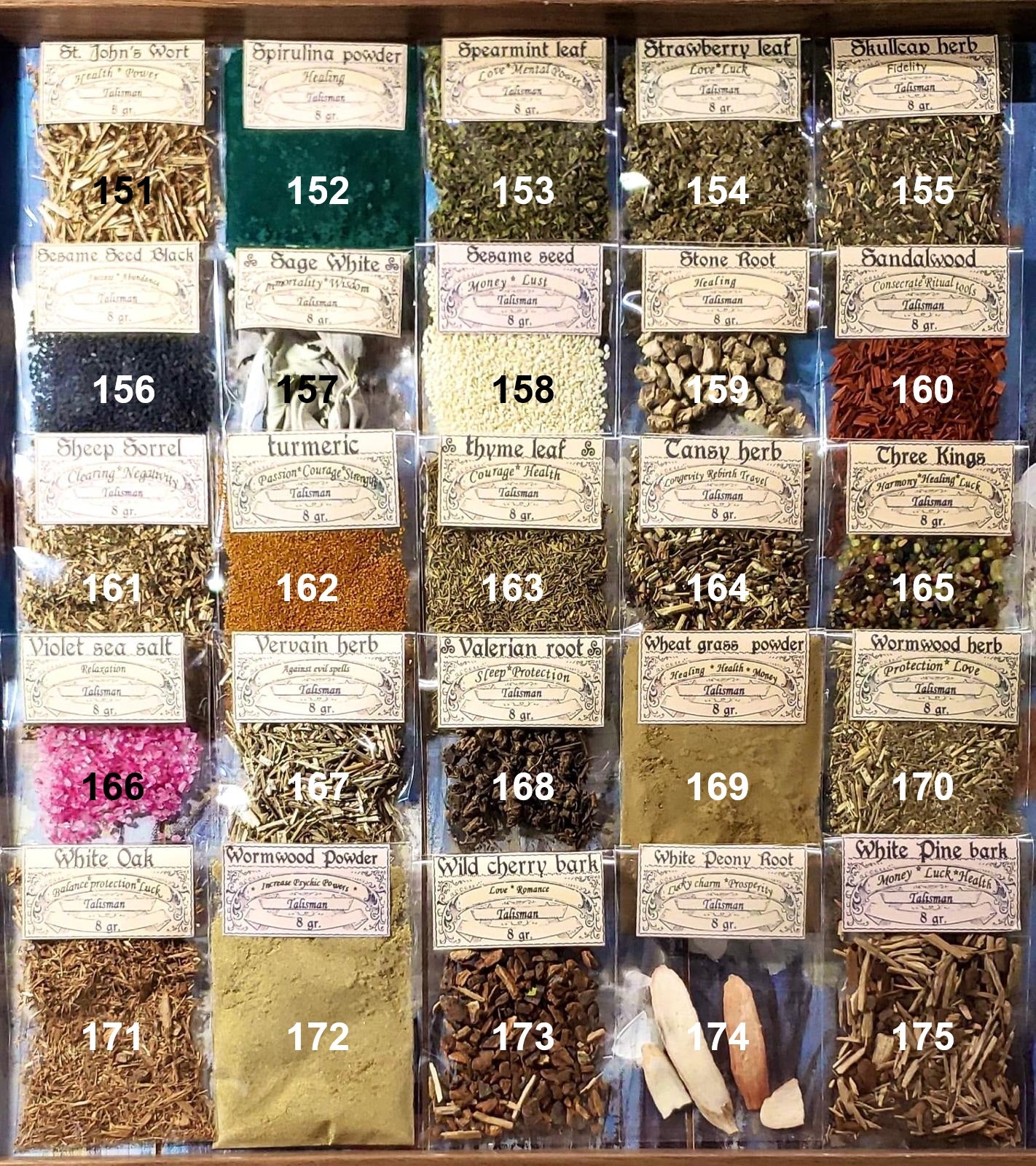 LOT OF HERB Bags Botanical treasure