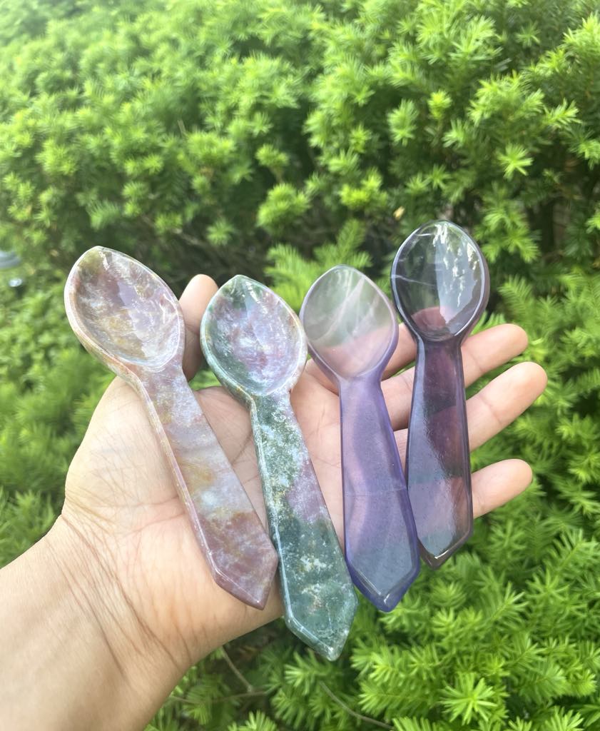 Crystals Carving SPOON  | Decorative Spoon | Stone carving home decor |