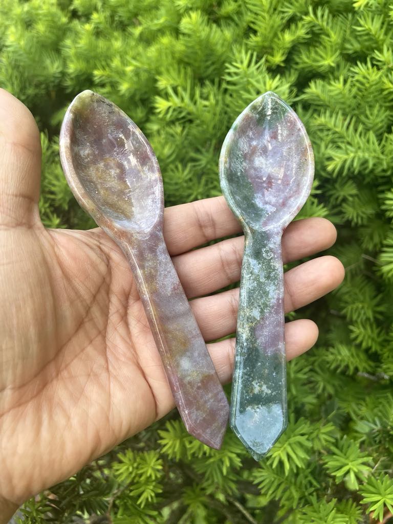 Crystals Carving SPOON  | Decorative Spoon | Stone carving home decor |