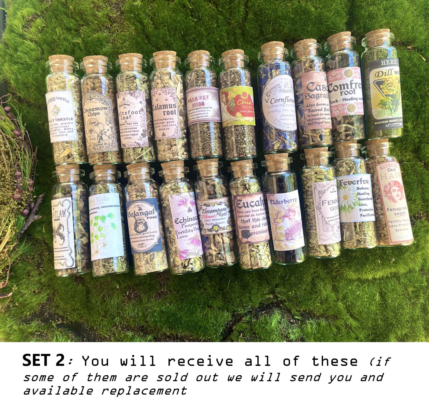 LOT HERBS JARS Nostalgia old labeled