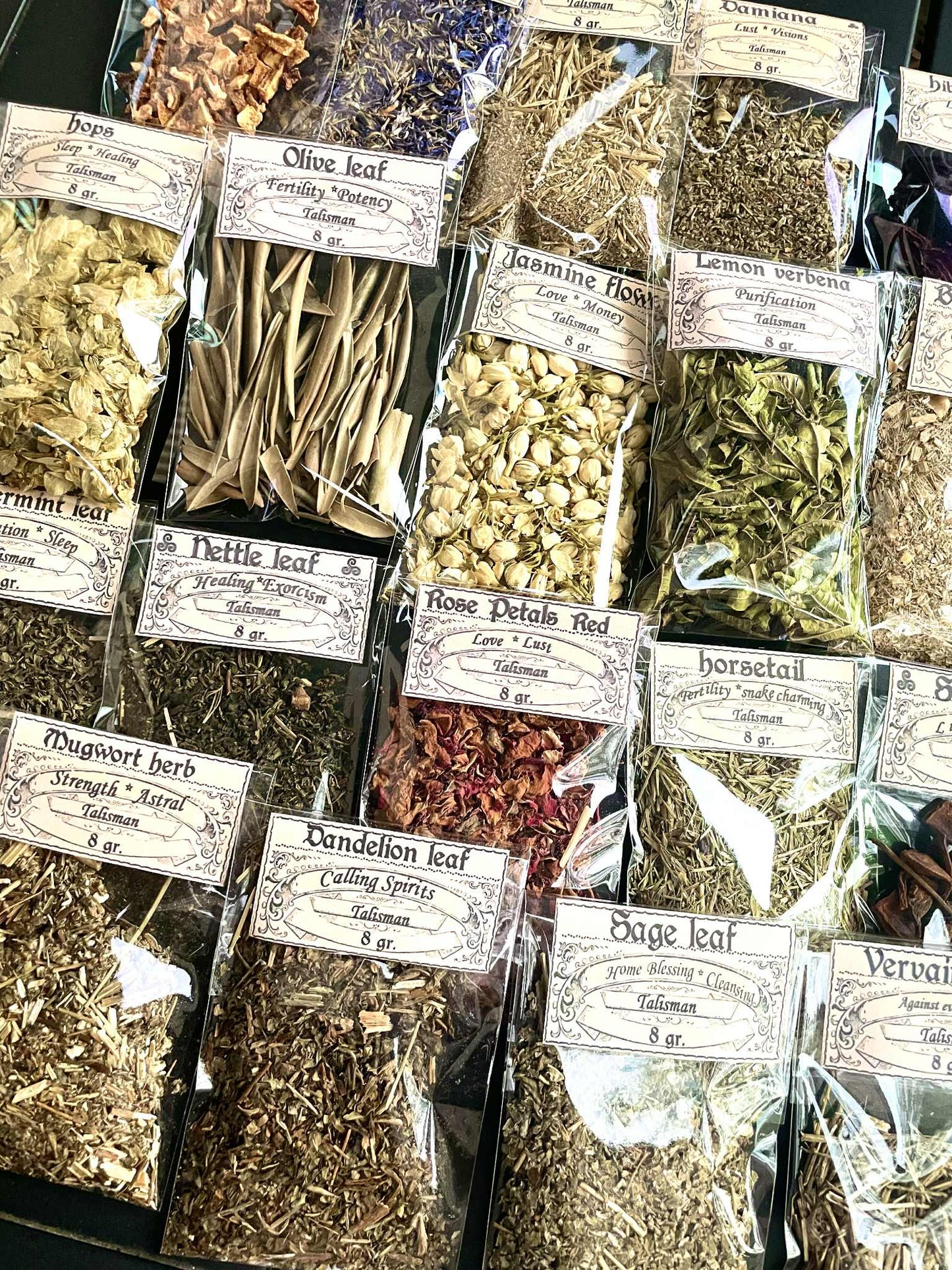 LOT OF HERB Bags Botanical treasure